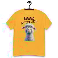 Image 2 of Unisex classic tee, Baaaad Attitude T-Shirt | Funny Sheep Sarcastic Humor Graphic Tee