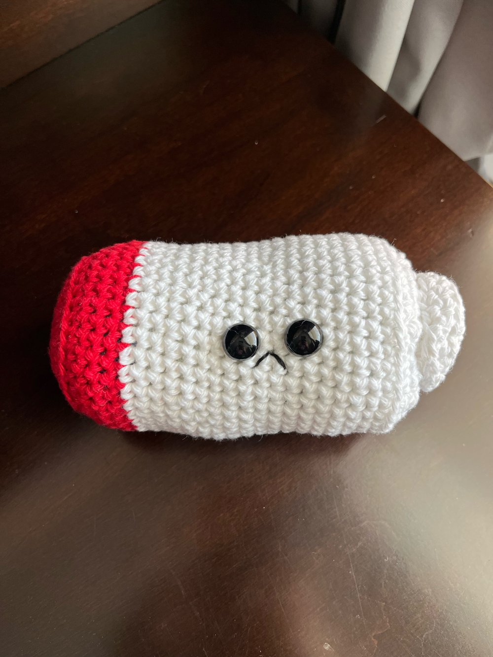 Image of low social battery (crochet stuffie)