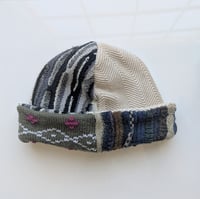 Image 3 of Upcycled Reversible Beanie Cotton Blend 25