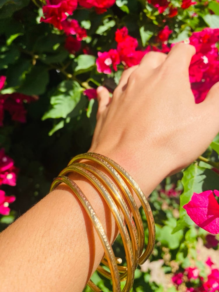 Image of Hand Hammered Brass Bangles (FREE with a purchase of $25 & up)