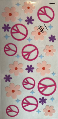 Image 1 of Retro/Hippie decals