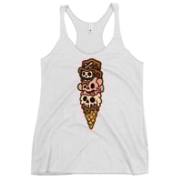 Image 2 of gumbo scoops Women's Racerback Tank
