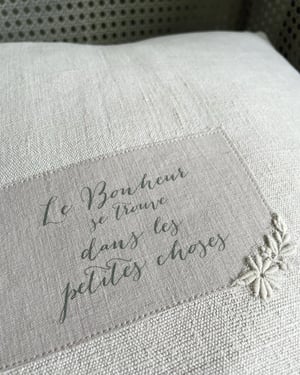 Image of French Script Cushion