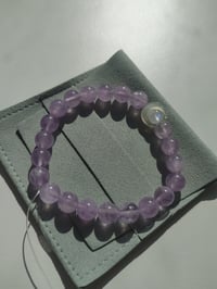 Image 1 of Amethyst bracelet with moon 薰衣草紫水晶手链