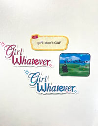 Image 1 of Girl whatever stickers