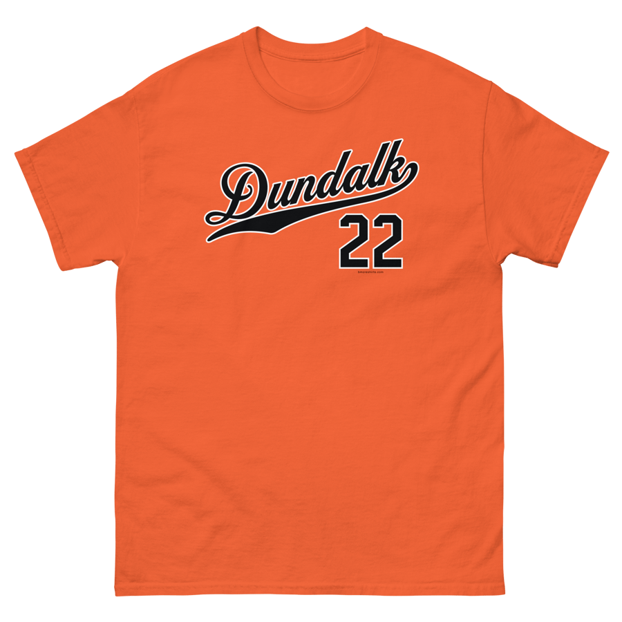 Image of Dundalk Baltimore T-Shirt 21222 Mens (Orange)