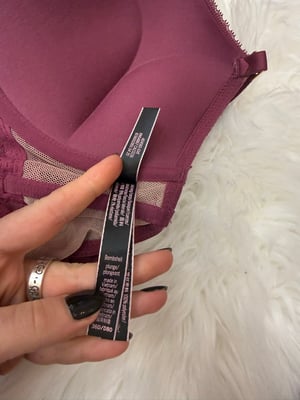 Image of Victoria’s Secret Purple Lace Bombshell Bra - 36D