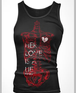 Image of Her Love Is A Lie Girl's Tank Top