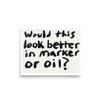 Image 1 of marker or oil?