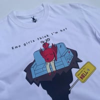 Image 1 of EMO GIRLS THINK IM HOT TEE