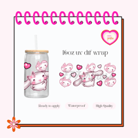 Pink Cinn UV DTF Cup wrap