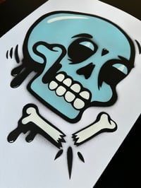 Image 1 of SkullTag BabyBlue