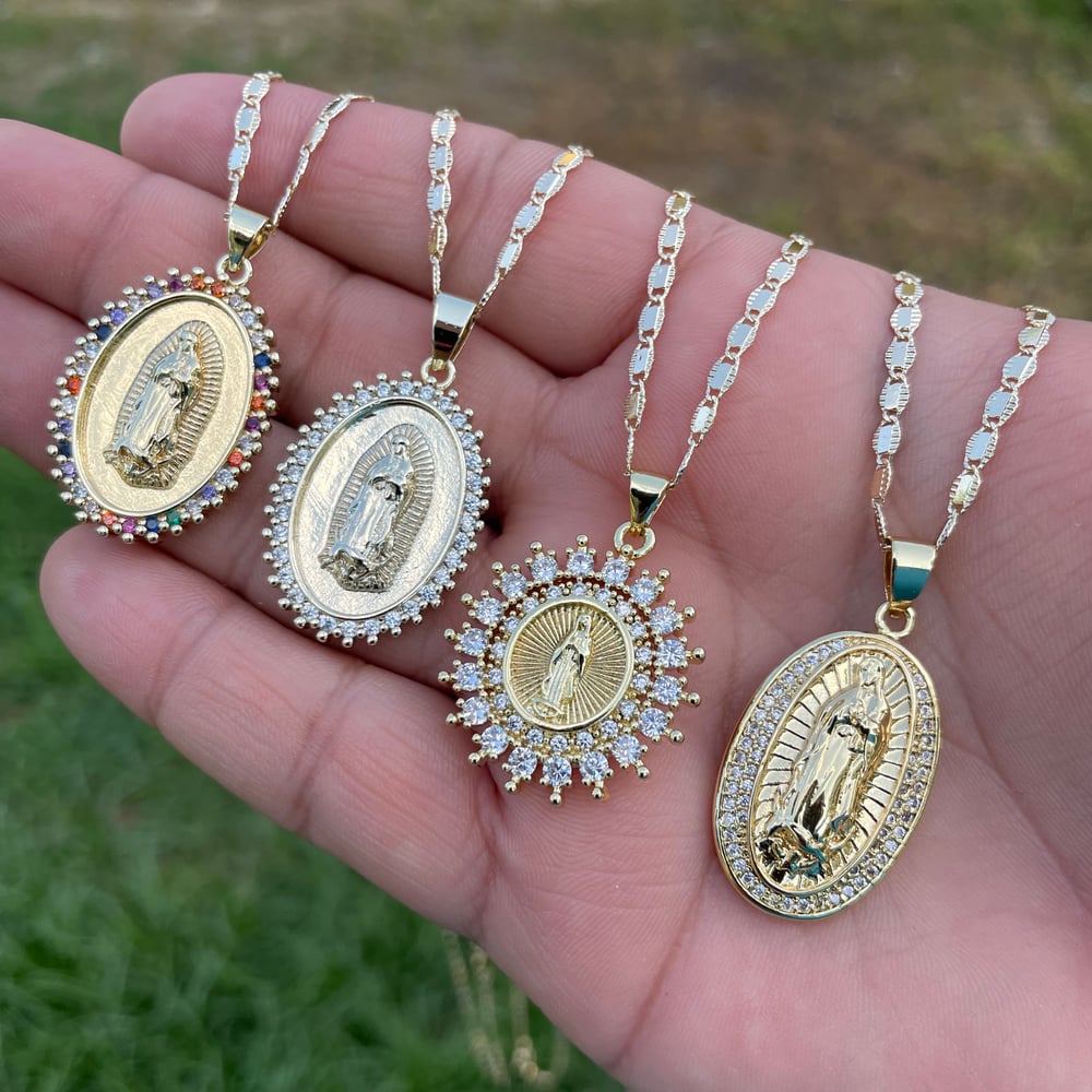 Virgen D Guadalupe Necklaces