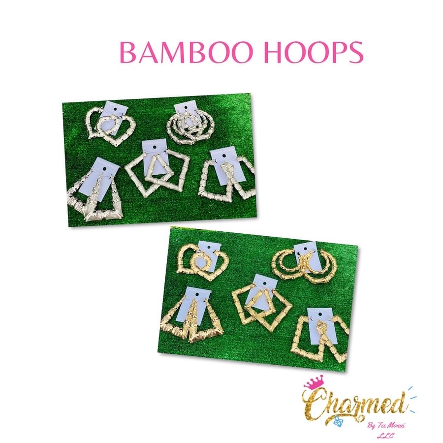 Image of Bamboo hoops 💕