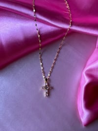 Image 3 of Pink Cross Stainless Steel Chain