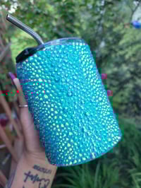 Image 1 of 12oz Teal Rhinestone Coffee Mug