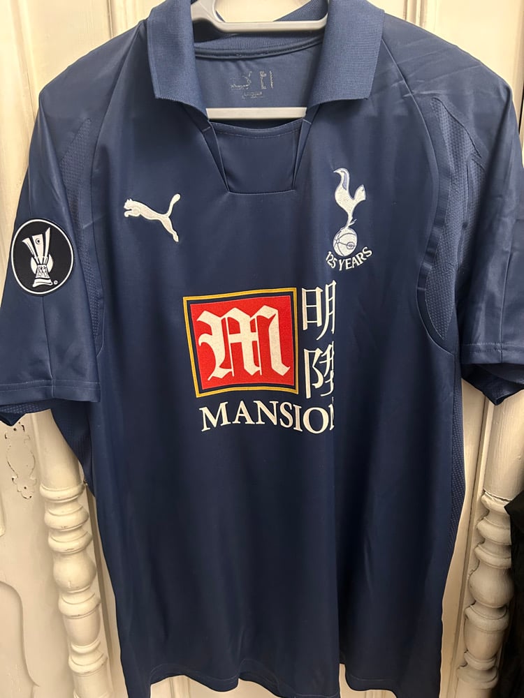 Image of Tottenham Hotspur “BERBATOV 9” Away Shirt + UEFA patch, L