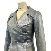 Image 4 of Francois Welsby Jacket – Metallic Coated linen/cotton