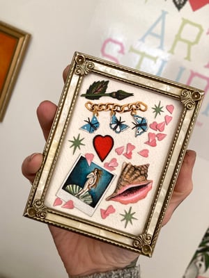 Image of Polaroid & Petals  Framed Cutouts Original