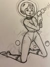 SPACE GIRL sketch