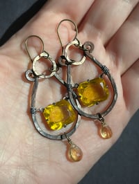Image 3 of Yellow fancies earrings