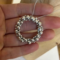 Image 5 of Sterling Pebble Halo Pendant