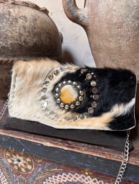 Image 2 of Nala Clutch Bag Black and White