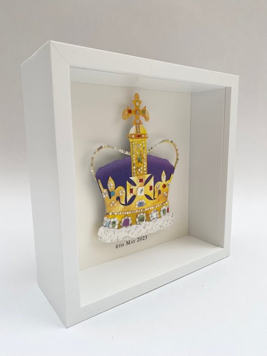 St Edwards Crown - original Papercut artwork 👑💜