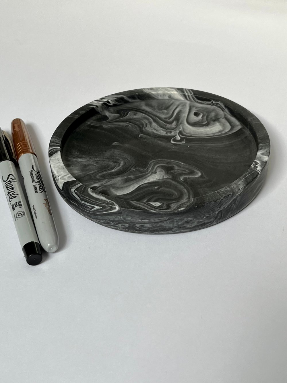 Image of Round Trinket Tray ~ Mono