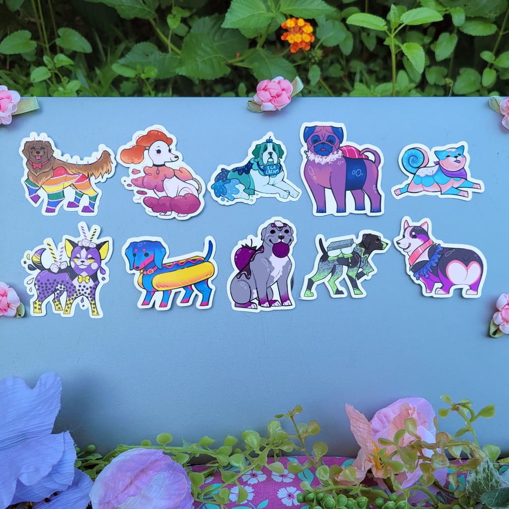 Image of Food Dogs 2 Inch Vinyl Stickers - Waterproof