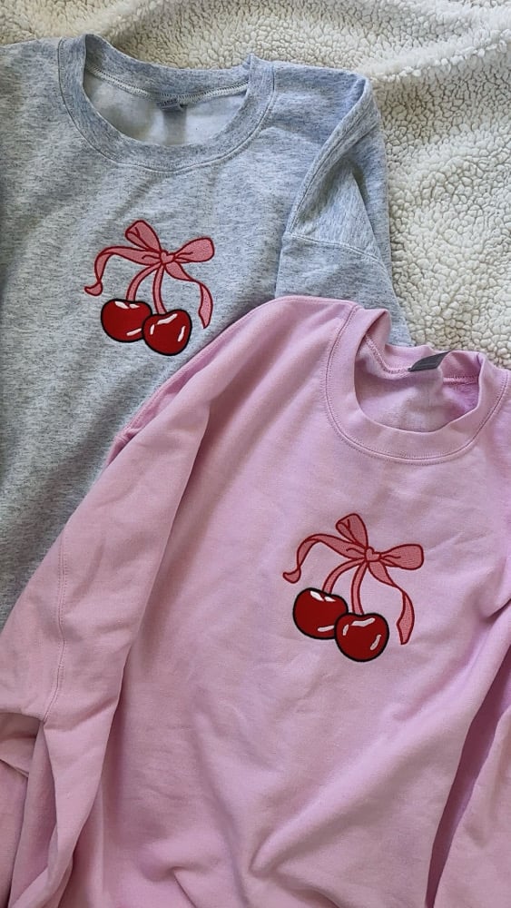 Image of Cherry Bow Sweater