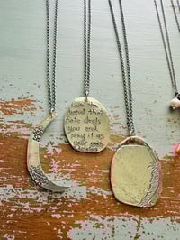 Image 9 of sterling Rumi for those who love quote necklace
