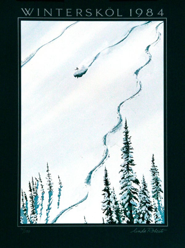 Image of 1984 Aspen Snowmass Winterskol Vintage Poster
