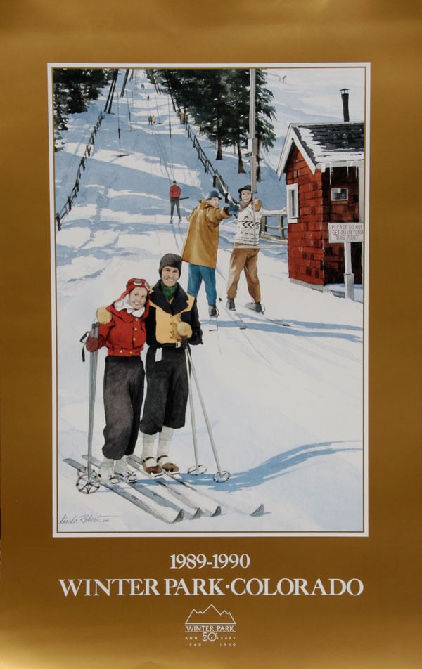 Image of 1989-1990 Winter Park Colorado Vintage Poster