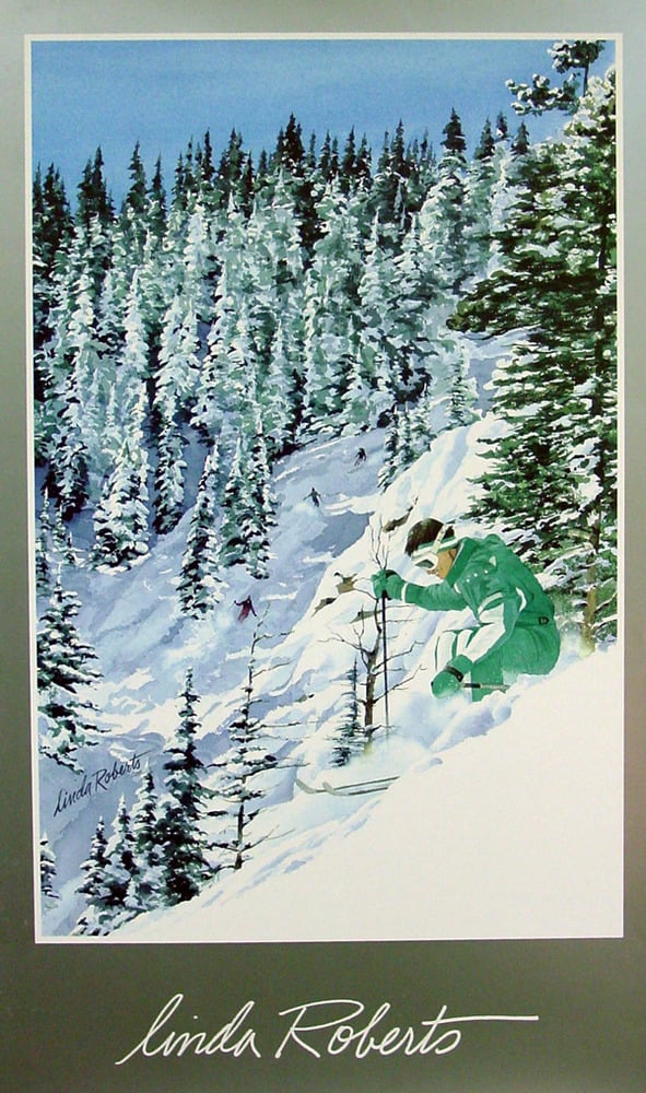 Image of Linda Roberts Ski Poster