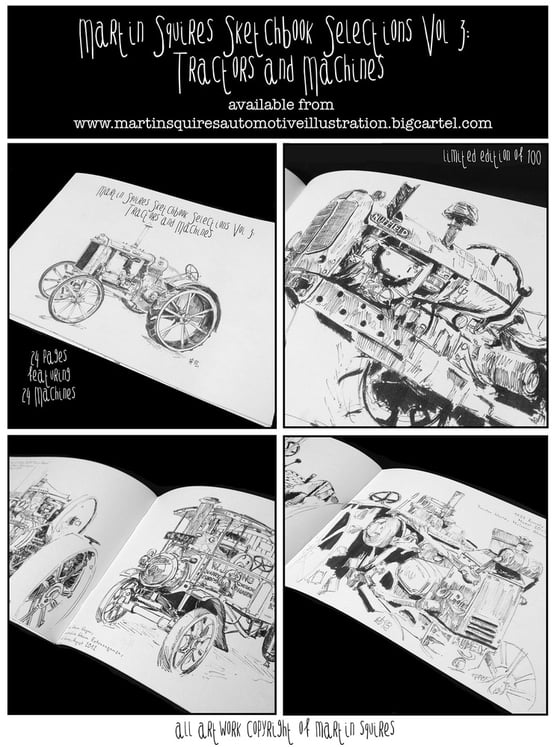 Image of Sketchbook Selections Vol 3: Tractors and Machines