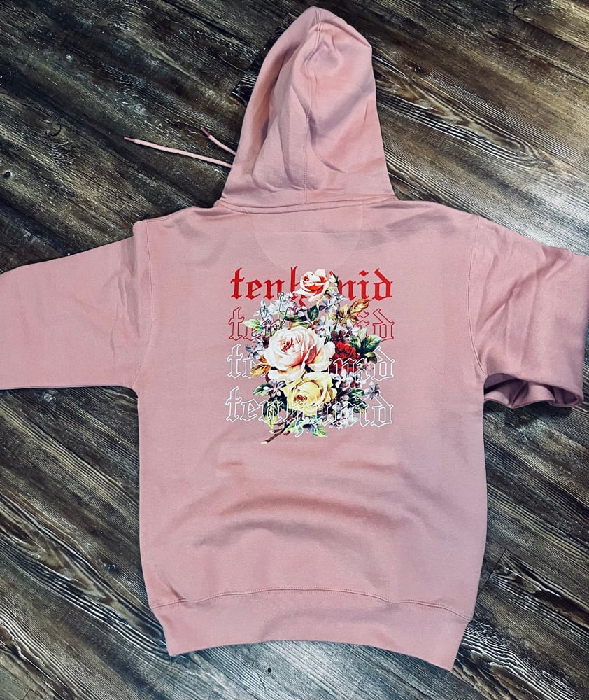 TenHunid Floral Hoodie (Rose)