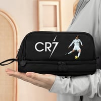 Image 2 of Cristiano Ronaldo Themed Student Pencil Case Football Star Fashion Stationery Box Large Capacity Pen