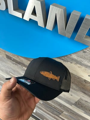 Trout Fishing side patch hat 