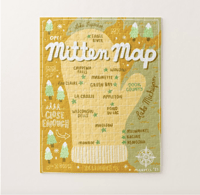 Image 5 of WISCONSIN Mitten Map