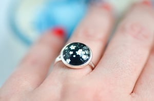 Image of Bague fleurette Japon argentée