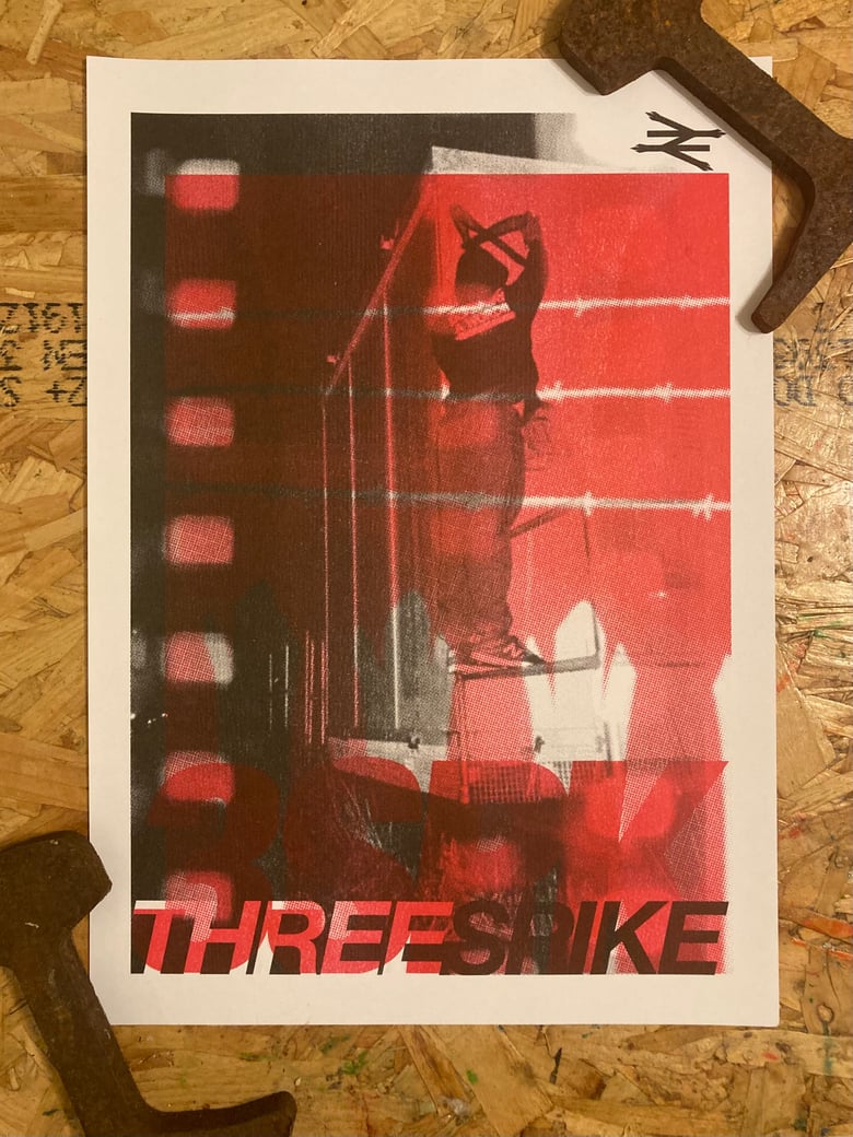 Image of Threespike ‘Reach’ Riso Print