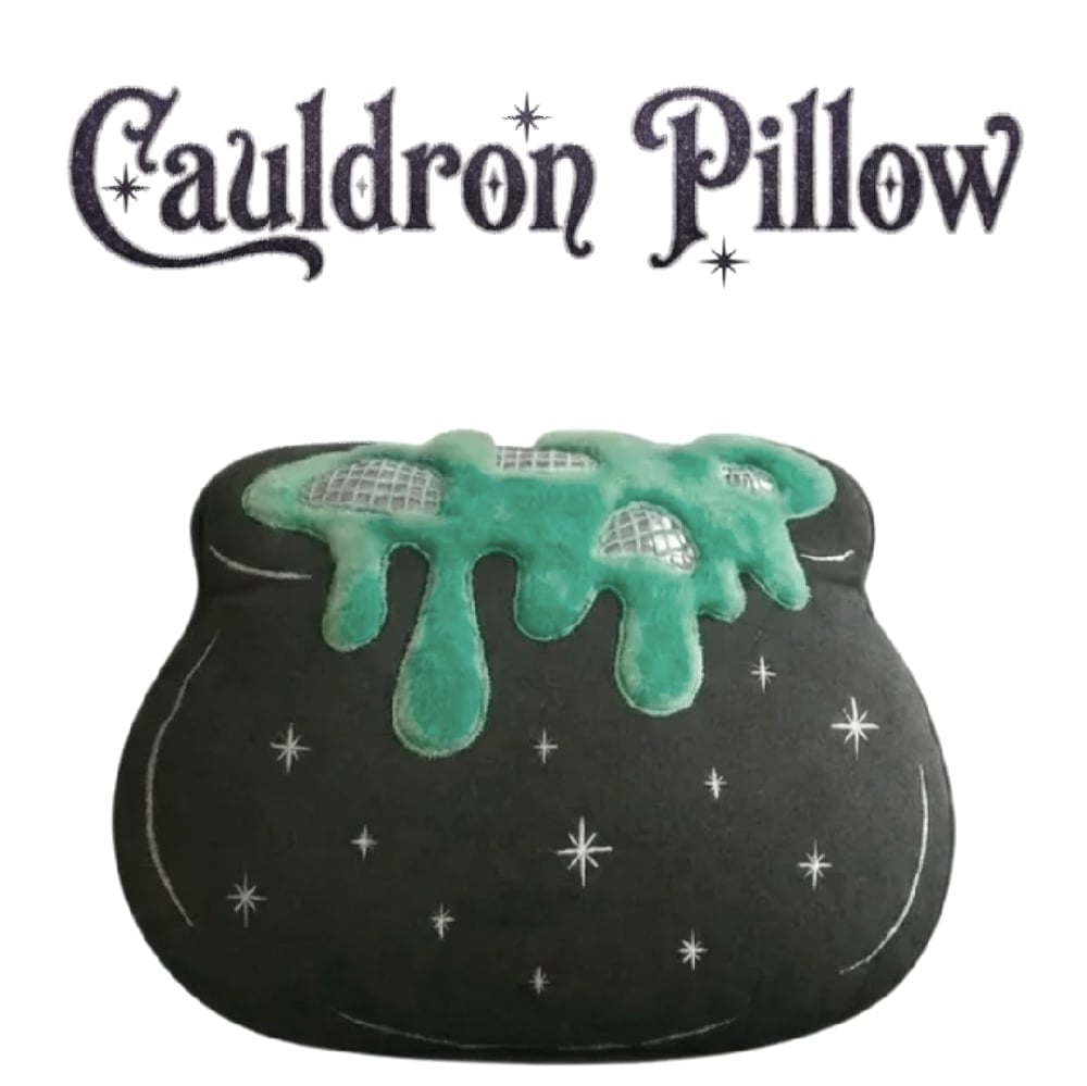 Image of 🖤 Hex, Nap, Repeat: The Cauldron Pillow