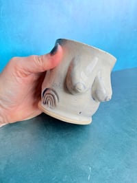 Image 4 of Blue and White Titty Tumbler No. 3