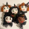 HELLOween DOLLY  Halloween Witch vintage style brooch