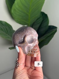 Image 11 of CHOOSE YOUR OWN PINK SEA JASPER SKULL -MADAGASCAR-