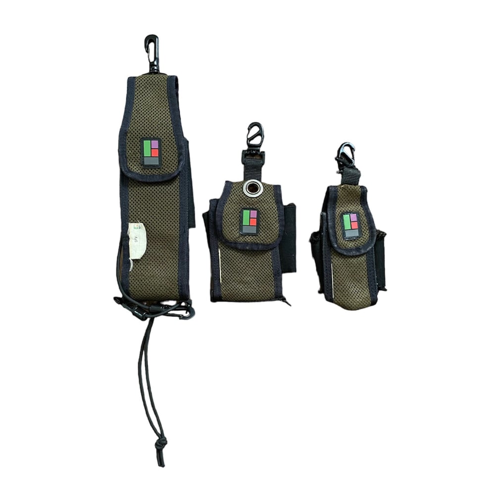 2000s Undercover gfy Green Tactical Pouch Set 