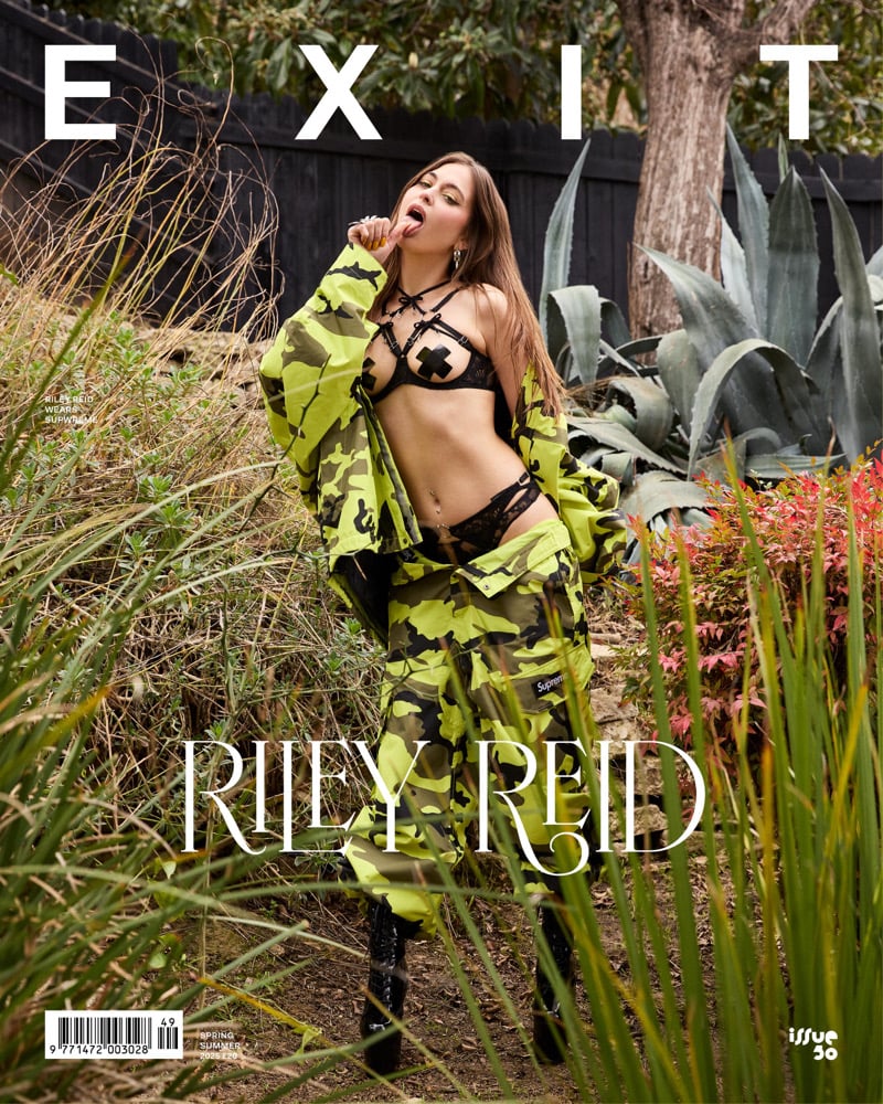 Image of  EXIT ISSUE 50 SPRING SUMMER 2025 RILEY REID COVER (SHIPPING APRIL) Hardback Edition