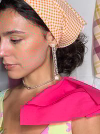 Image 2 of Tape measure earrings Midi Silver