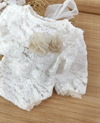 Image 2 of Newborn bodysuit for photoshoot | Elle | white lace